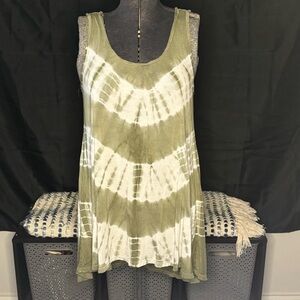 🫒Cupio🫒 Tie Dye Tunic Tank Top